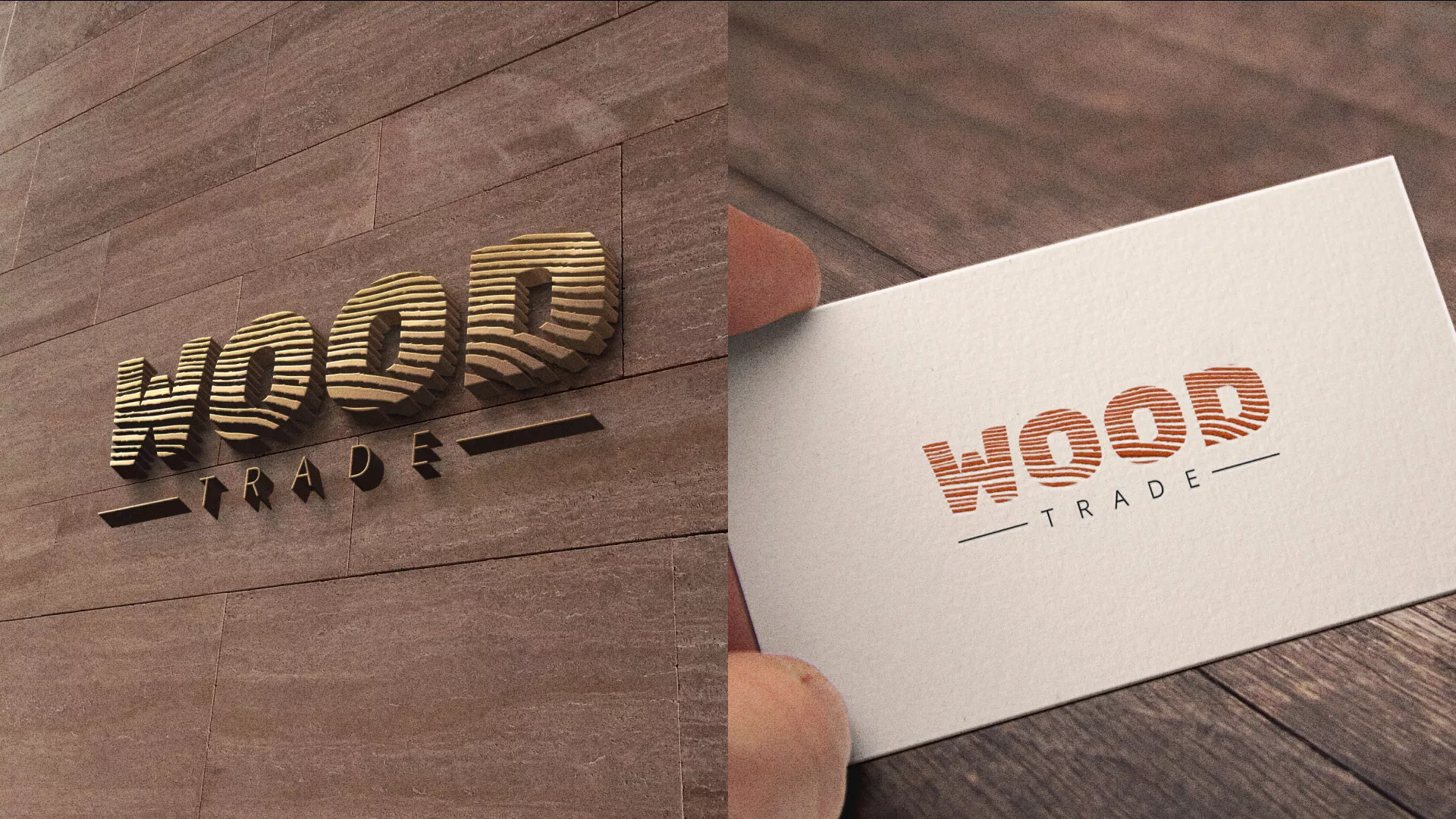 Разработка логотипа для компании «Wood Trade» в Красавино